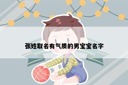 张姓取名有气质的男宝宝名字
