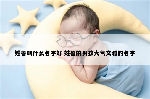 姓鲁叫什么名字好 姓鲁的男孩大气文雅的名字